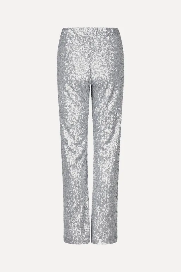 Stine Goya Pants Elasticated Straight Long Pants 8211 Steel Grey 8211 Women