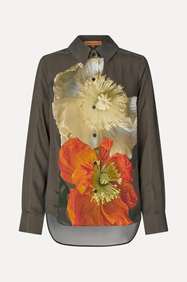 Stine Goya Tops and Shirts SGFelix Shirt 8211 Amapolas 8211 Women