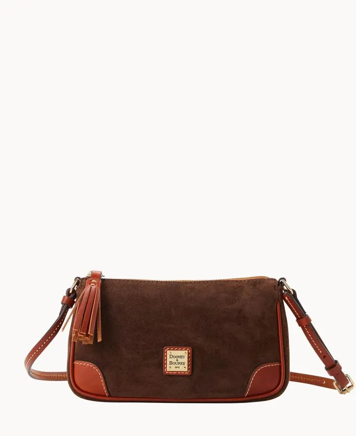 Suede Slim Crossbody Brown Tmoro Woman Dooney and Bourke Crossbodies
