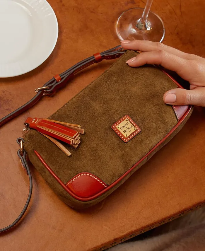 Suede Slim Crossbody Brown Tmoro Woman Dooney and Bourke Crossbodies Suede Slim Crossbody Brown Tmoro Woman Dooney and Bourke Crossbodies