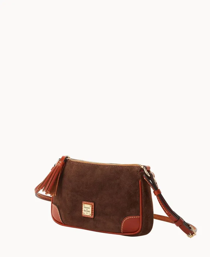 Suede Slim Crossbody Brown Tmoro Woman Dooney and Bourke Crossbodies Suede Slim Crossbody Brown Tmoro Woman Dooney and Bourke Crossbodies