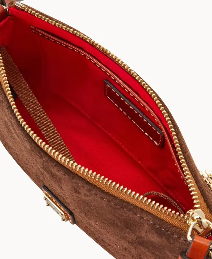 Suede Slim Crossbody Brown Tmoro Woman Dooney and Bourke Crossbodies Suede Slim Crossbody Brown Tmoro Woman Dooney and Bourke Crossbodies