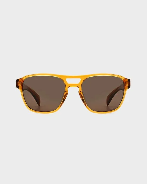 Sunglasses Men Rag and Bone Flint Brown Orange
