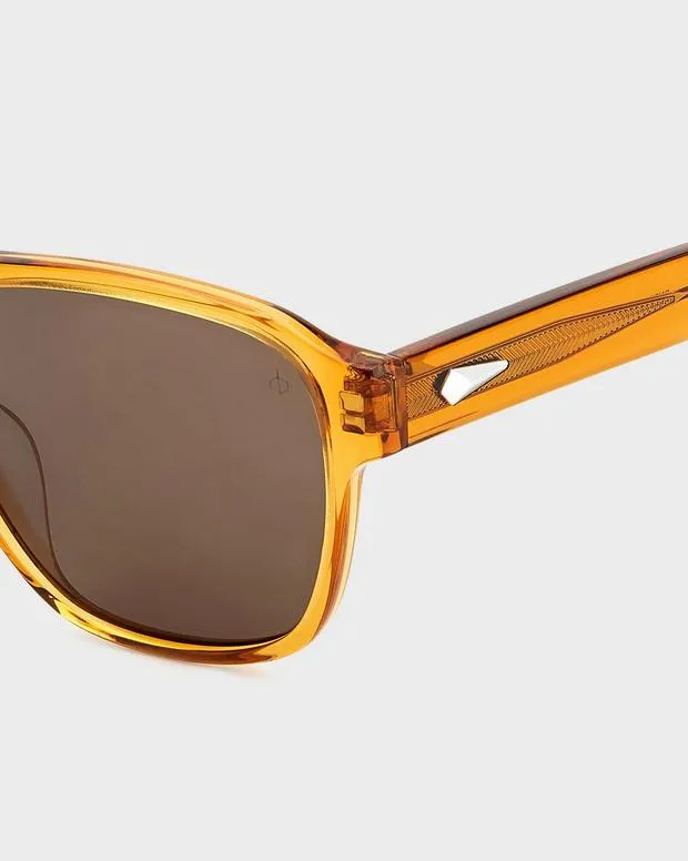 Sunglasses Men Rag and Bone Flint Brown Orange