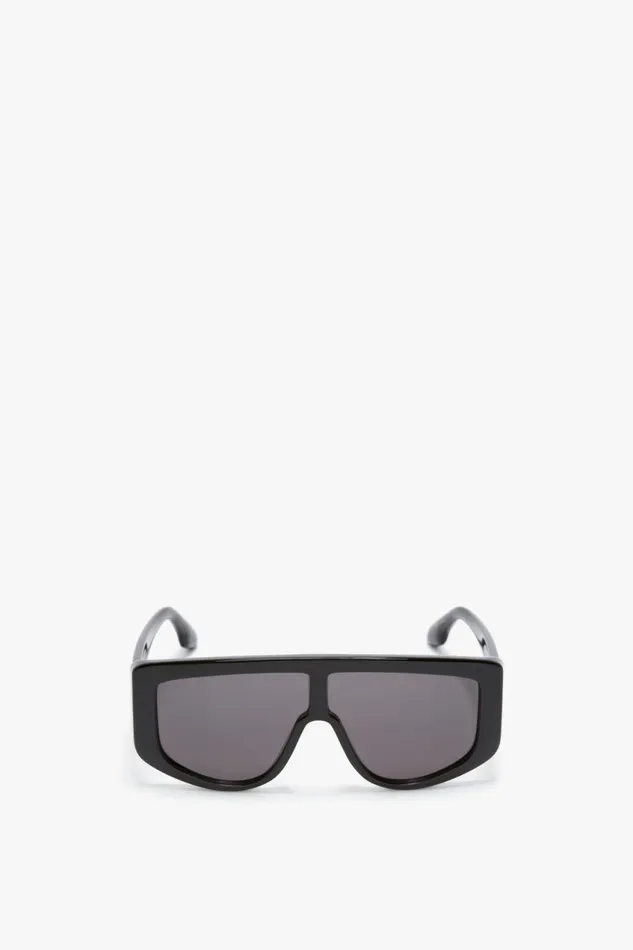 Sunglasses Women Victoria Beckham Acetate Visor Sunglasses In Black