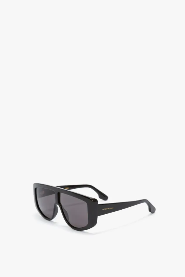 Sunglasses Women Victoria Beckham Acetate Visor Sunglasses In Black