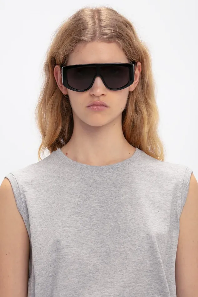 Sunglasses Women Victoria Beckham Acetate Visor Sunglasses In Black
