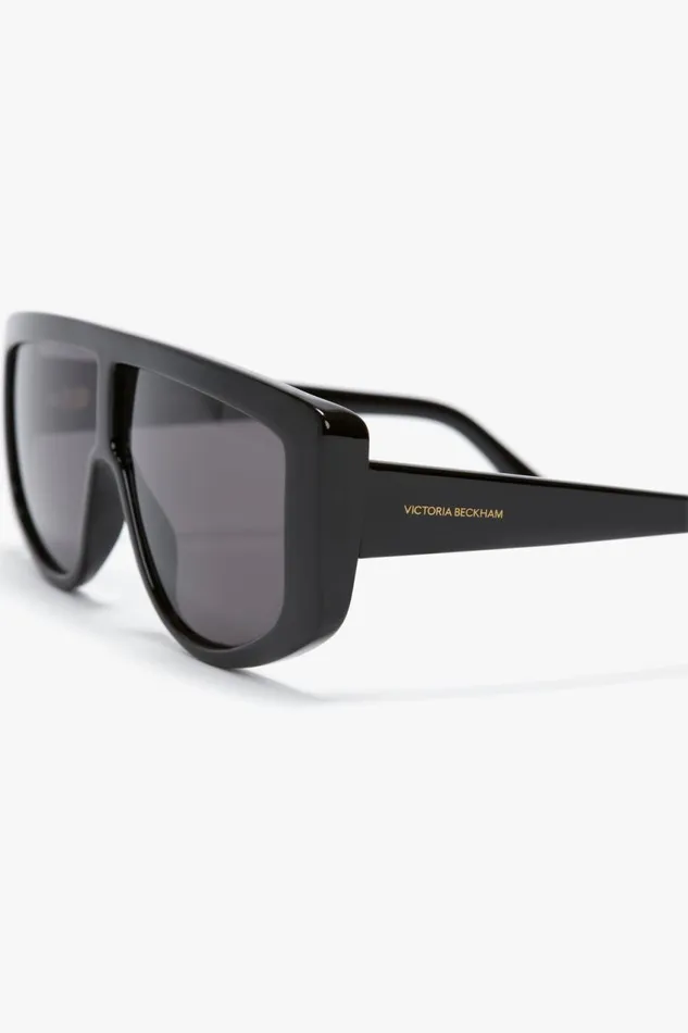 Sunglasses Women Victoria Beckham Acetate Visor Sunglasses In Black