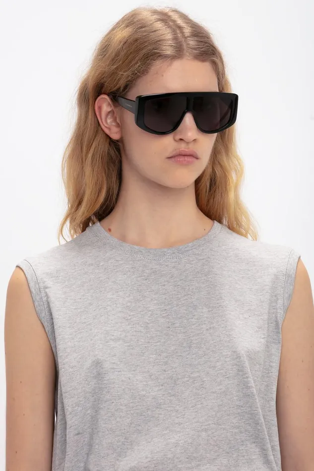 Sunglasses Women Victoria Beckham Acetate Visor Sunglasses In Black
