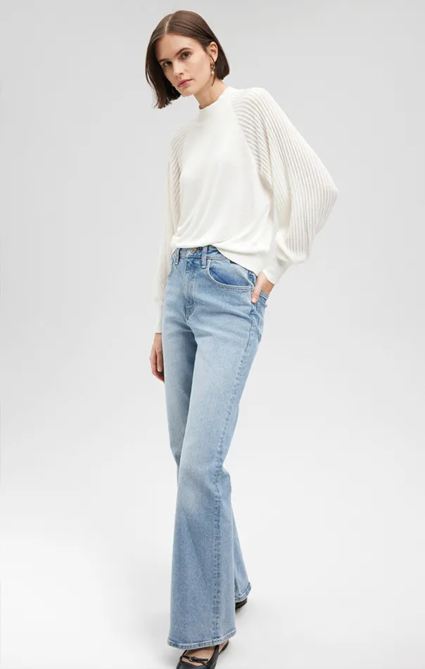 Sweater In Antique White Women Mavi Jeans Sweaters Sweater In Antique White Women Mavi Jeans Sweaters