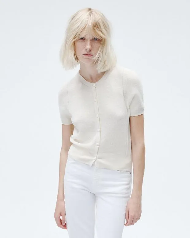 Sweaters and Sweatshirts Women Rag and Bone Dina Cotton Cardigan Ivory