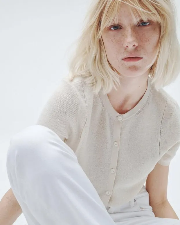 Sweaters and Sweatshirts Women Rag and Bone Dina Cotton Cardigan Ivory