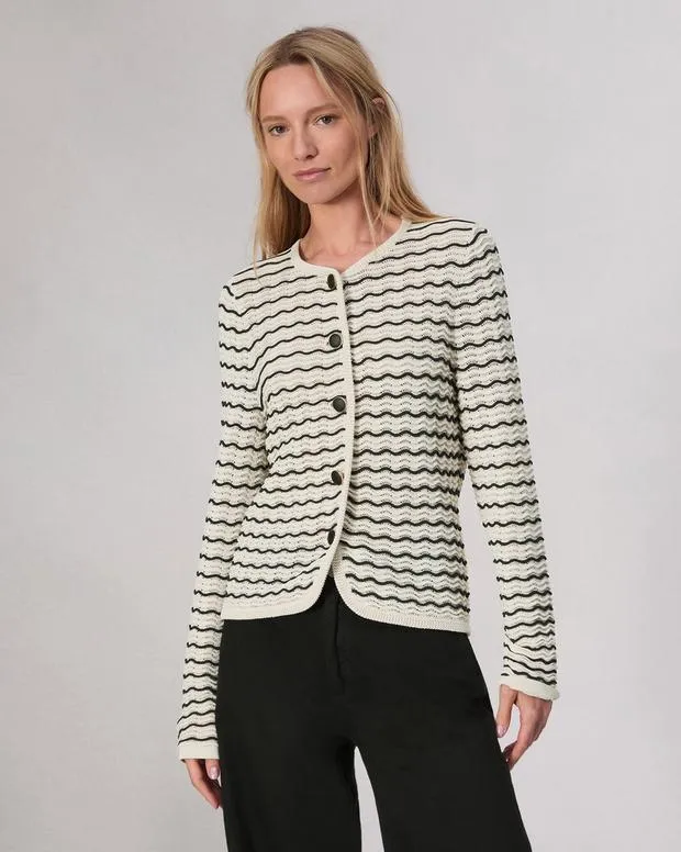 Sweaters and Sweatshirts Women Rag and Bone Elisa Cotton Cardigan Turtledove