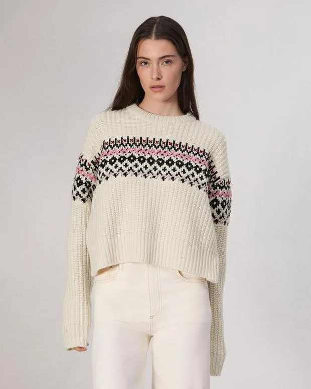 Sweaters and Sweatshirts Women Rag and Bone Leigh Fair Isle Sweater Ivory