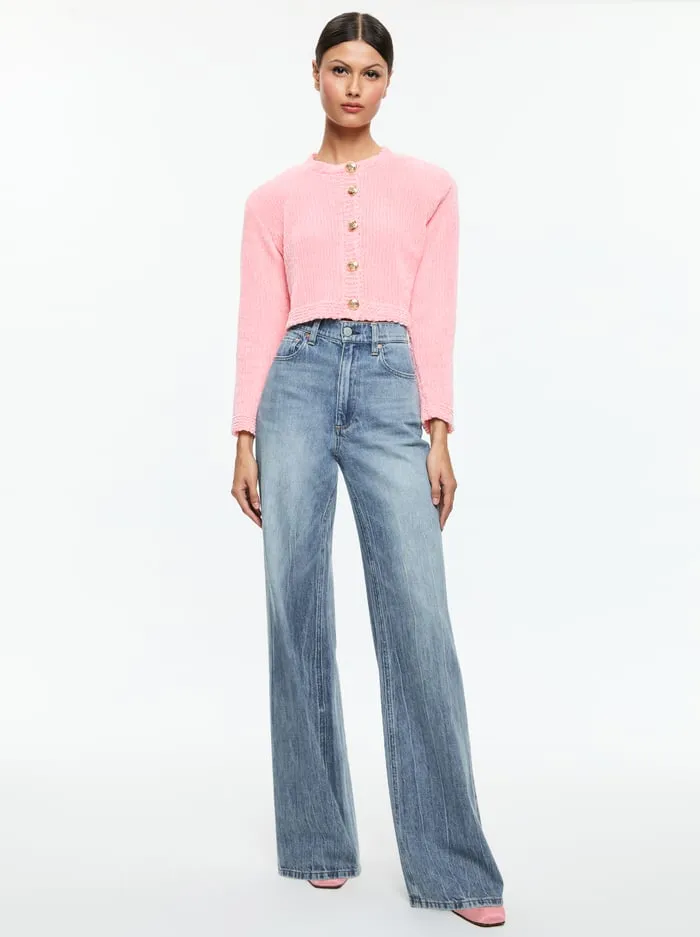 Sweaters Women Alice Olivia Breanna Cardigan Rose Quartz