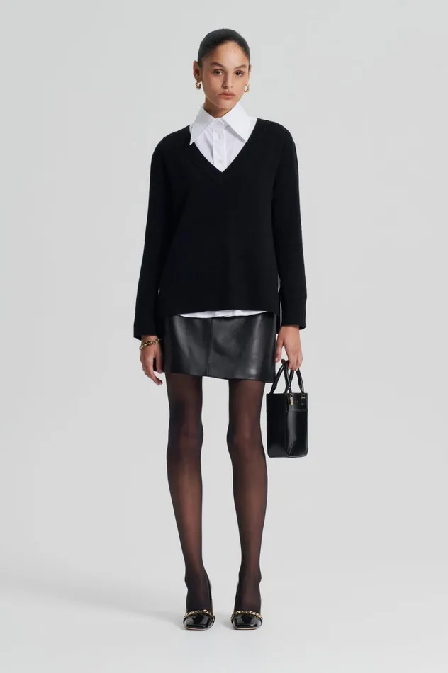 Sweaters Women Scanlan Theodore CASHMERE V Black