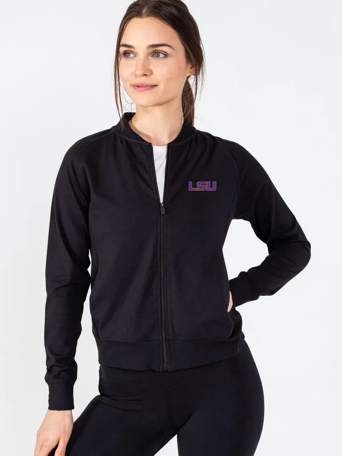 Sweatshirts Hoodies Women Tasc Performance All Day Jacket 8211 LSU