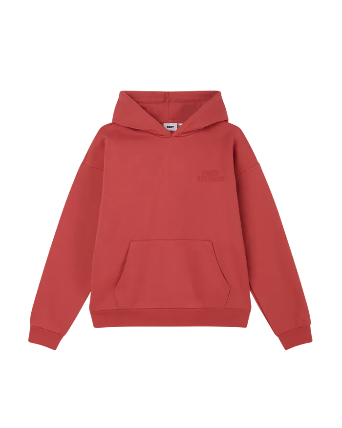 SWEATSHIRTS OBEY STUDIOS PULLOVER Mineral Red 8211 OBEY Clothing Men