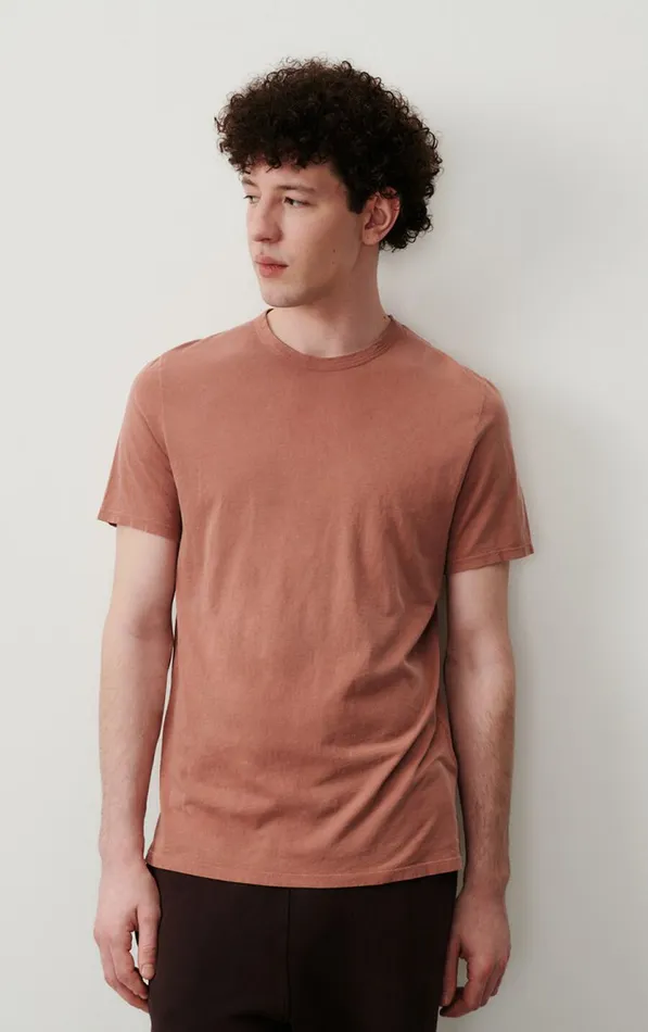 TShirt Devon Vintage Terracotta Men American Vintage Short Sleeve TShirts