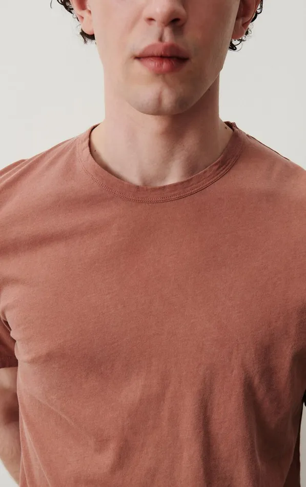TShirt Devon Vintage Terracotta Men American Vintage Short Sleeve TShirts TShirt Devon Vintage Terracotta Men American Vintage Short Sleeve TShirts