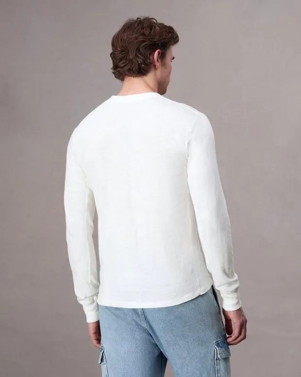 TShirts and Henleys Men Rag and Bone Classic Flame Henley White
