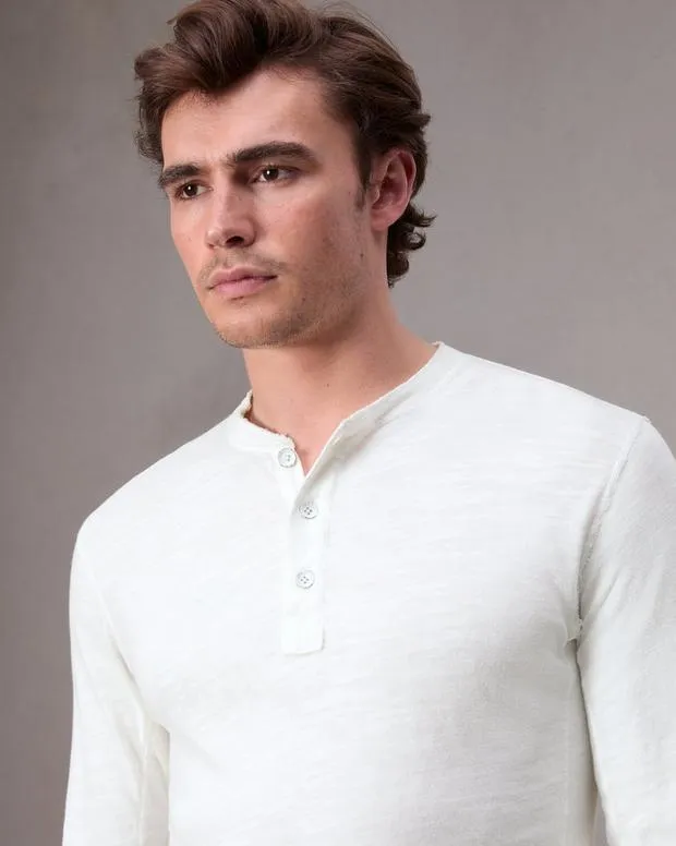 TShirts and Henleys Men Rag and Bone Classic Flame Henley White