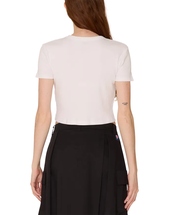 TSHIRTS JUMPY OBEY CROPPED EMMA TSHIRT White OBEY Clothing Women