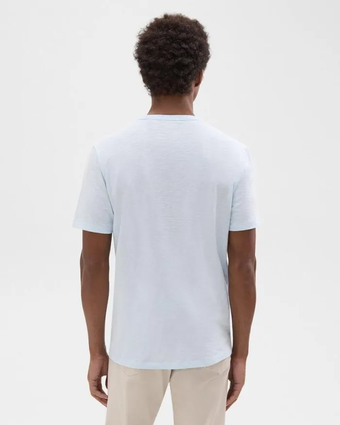 TShirts Polos Men Theory Essential Tee In Cosmos Slub Cotton Skylight TShirts Polos Men Theory Essential Tee In Cosmos Slub Cotton Skylight