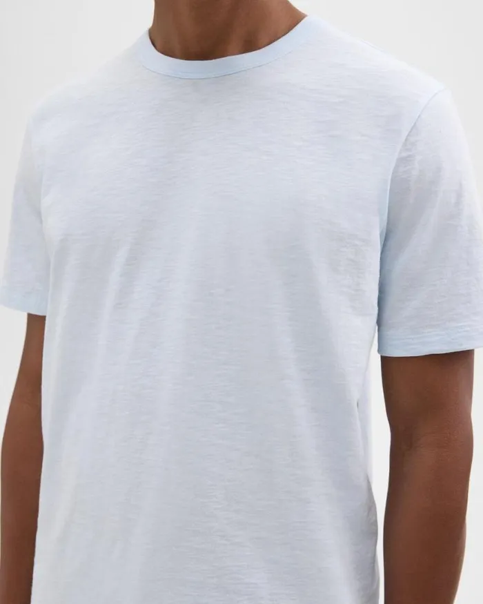 TShirts Polos Men Theory Essential Tee In Cosmos Slub Cotton Skylight TShirts Polos Men Theory Essential Tee In Cosmos Slub Cotton Skylight