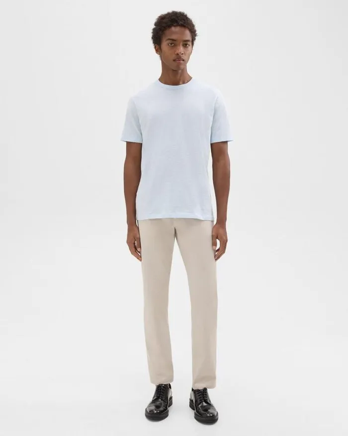 TShirts Polos Men Theory Essential Tee In Cosmos Slub Cotton Skylight TShirts Polos Men Theory Essential Tee In Cosmos Slub Cotton Skylight