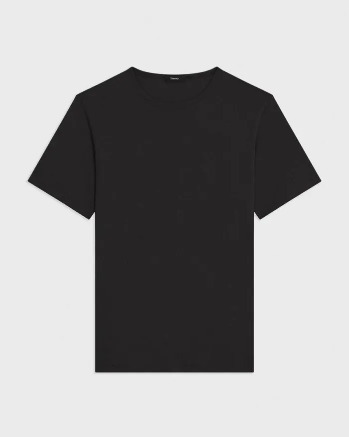 TShirts Polos Men Theory Precise Tee In Pima Cotton Jersey Black TShirts Polos Men Theory Precise Tee In Pima Cotton Jersey Black