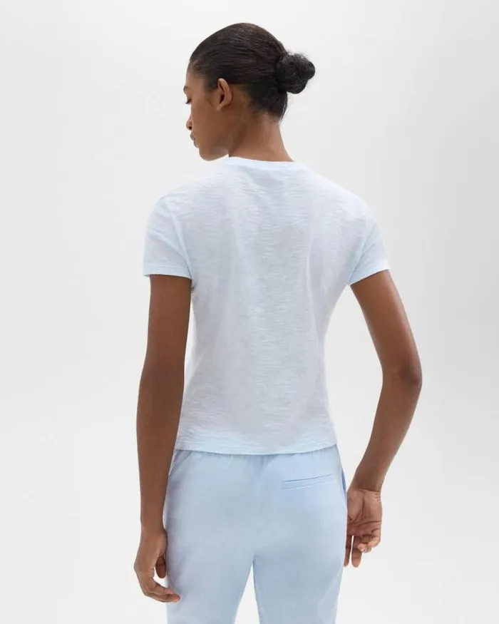 TShirts Tank Tops Women Theory Tiny Tee In Organic Slub Cotton Skylight TShirts Tank Tops Women Theory Tiny Tee In Organic Slub Cotton Skylight