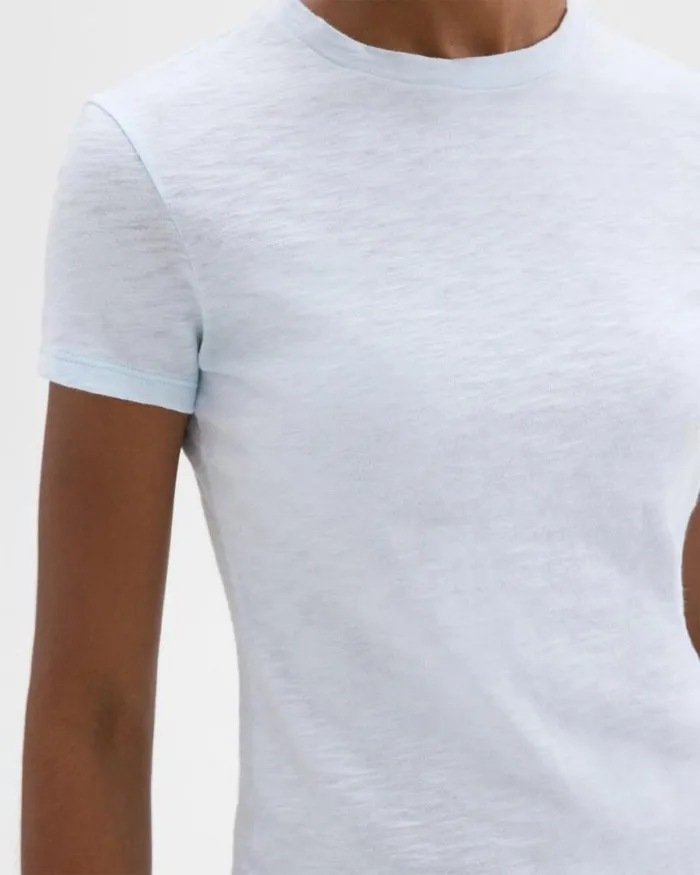 TShirts Tank Tops Women Theory Tiny Tee In Organic Slub Cotton Skylight TShirts Tank Tops Women Theory Tiny Tee In Organic Slub Cotton Skylight