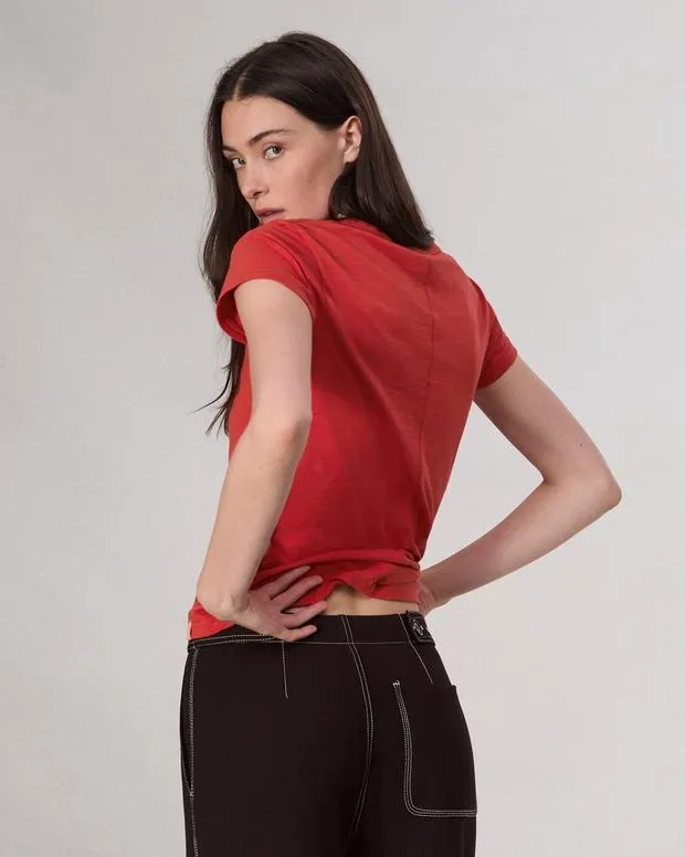 TShirts Women Rag and Bone The Slub Tee Red
