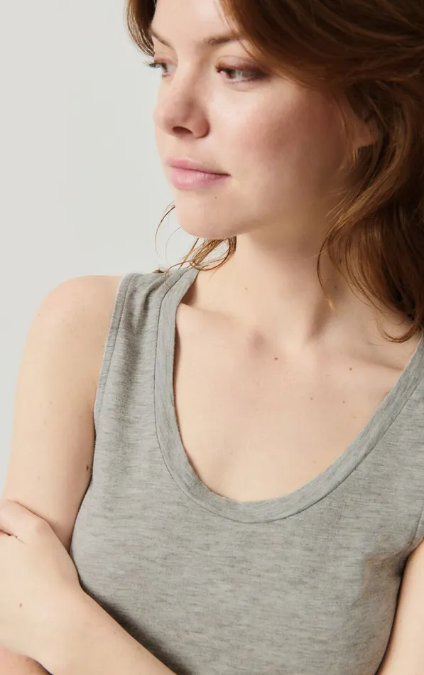 Tank Top Jacksonville Heather Grey Women American Vintage Tops and Tanktops Tank Top Jacksonville Heather Grey Women American Vintage Tops and Tanktops