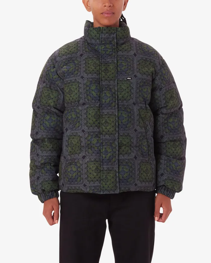 TAPPI PUFFER Olive Multi Women JACKETS OBEY Clothing