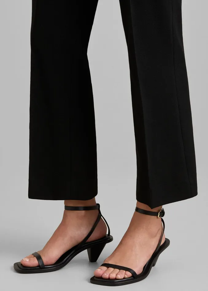 The Frankie Shop AEmery The Irving Heeled Sandal 8211 Black 8211 Women