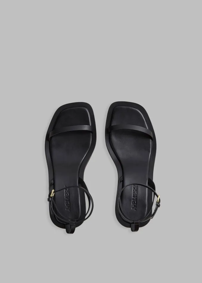 The Frankie Shop AEmery The Irving Heeled Sandal 8211 Black 8211 Women