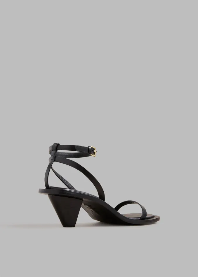 The Frankie Shop AEmery The Irving Heeled Sandal 8211 Black 8211 Women