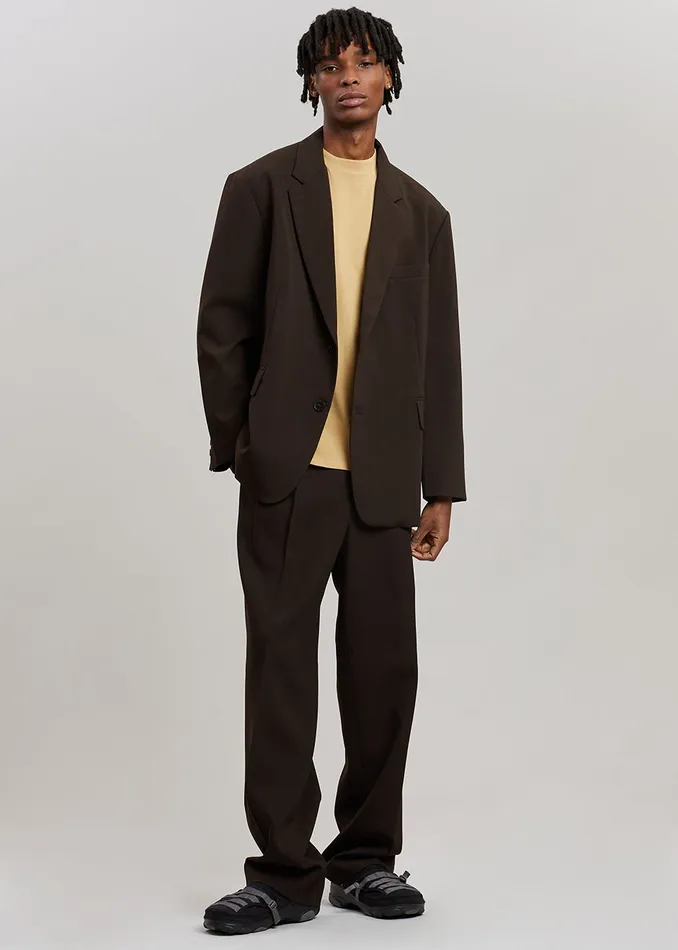 The Frankie Shop Bottoms Beo Suit Pants 8211 Dark Espresso 8211 Men