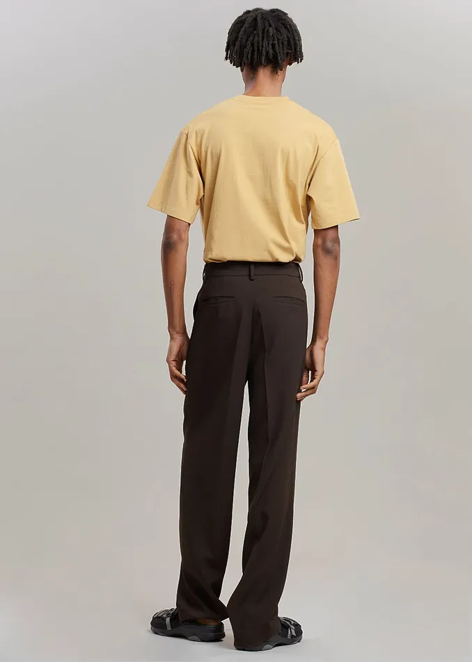 The Frankie Shop Bottoms Beo Suit Pants 8211 Dark Espresso 8211 Men