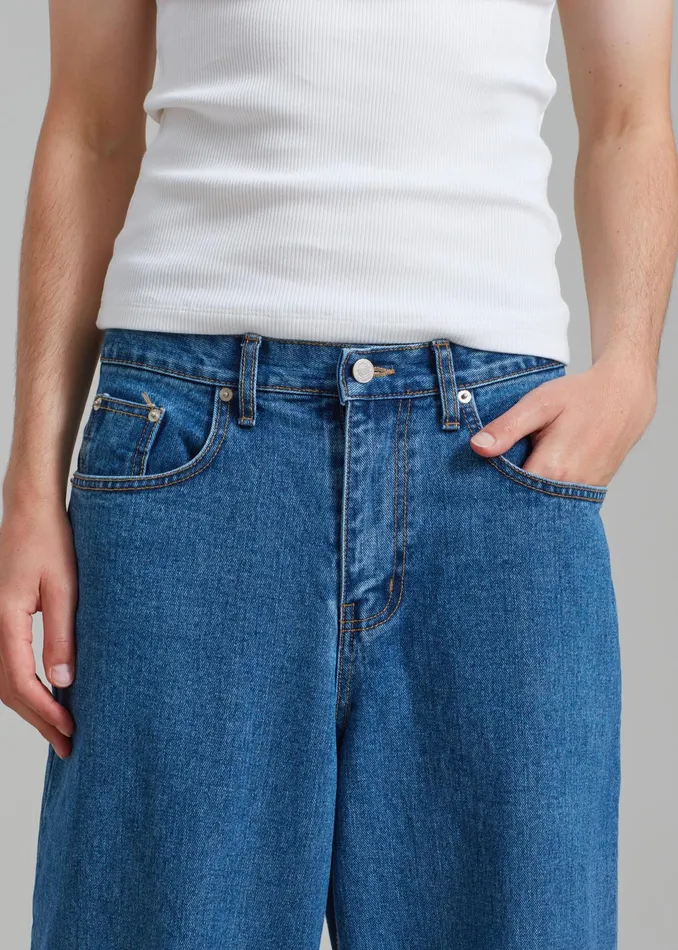 The Frankie Shop Bottoms Connor Jeans 8211 Medium Wash 8211 Men
