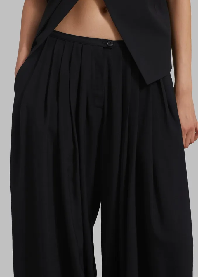 The Frankie Shop Bottoms Sloane Wide Leg Trousers 8211 Black 8211 Women