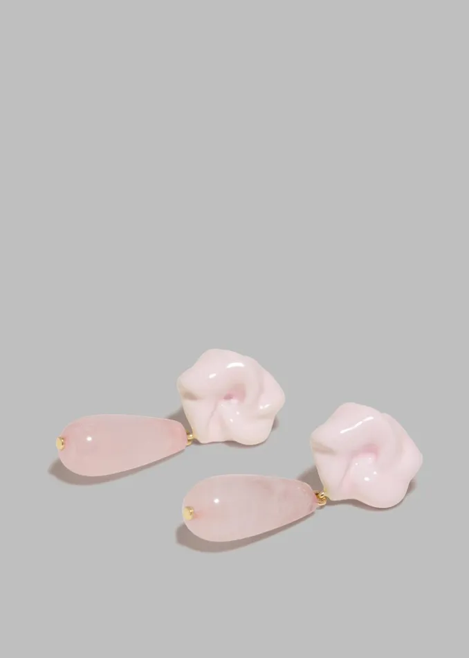 The Frankie Shop Completedworks The Depths Of Time Earrings 8211 Pink 8211 Women