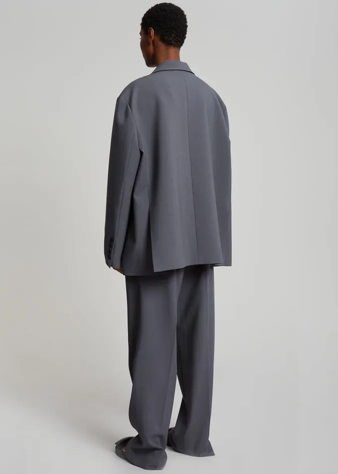 The Frankie Shop Outerwear Bea Blazer 8211 Charcoal 8211 Women