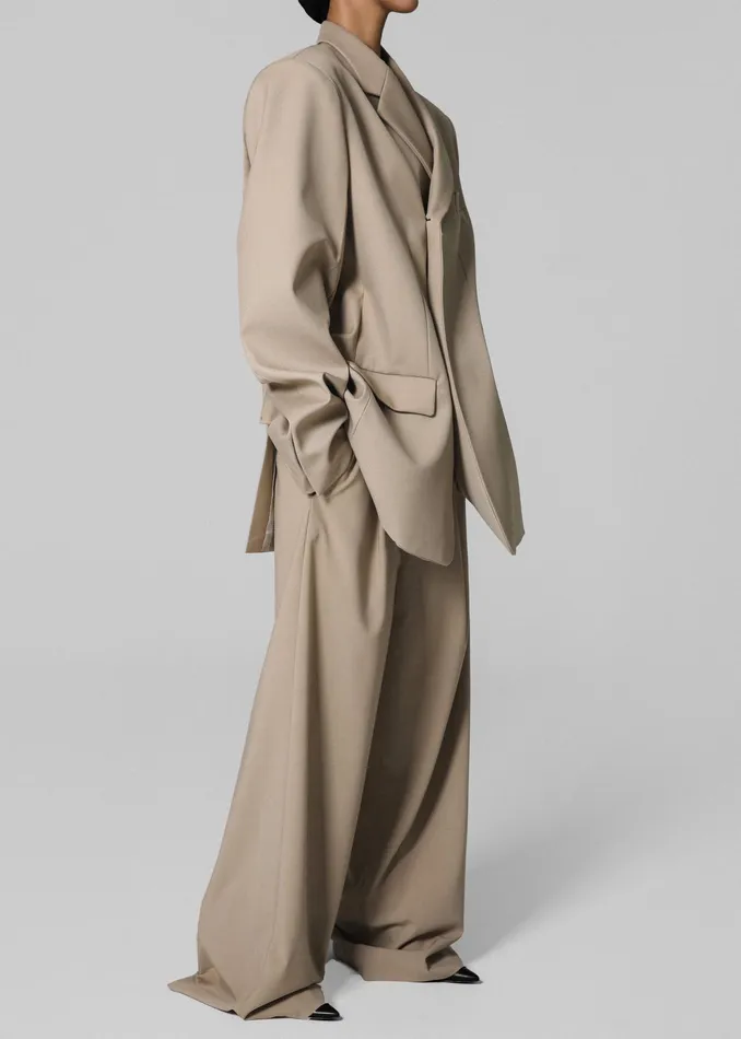 The Frankie Shop Outerwear Iva Blazer 8211 Beige 8211 Women