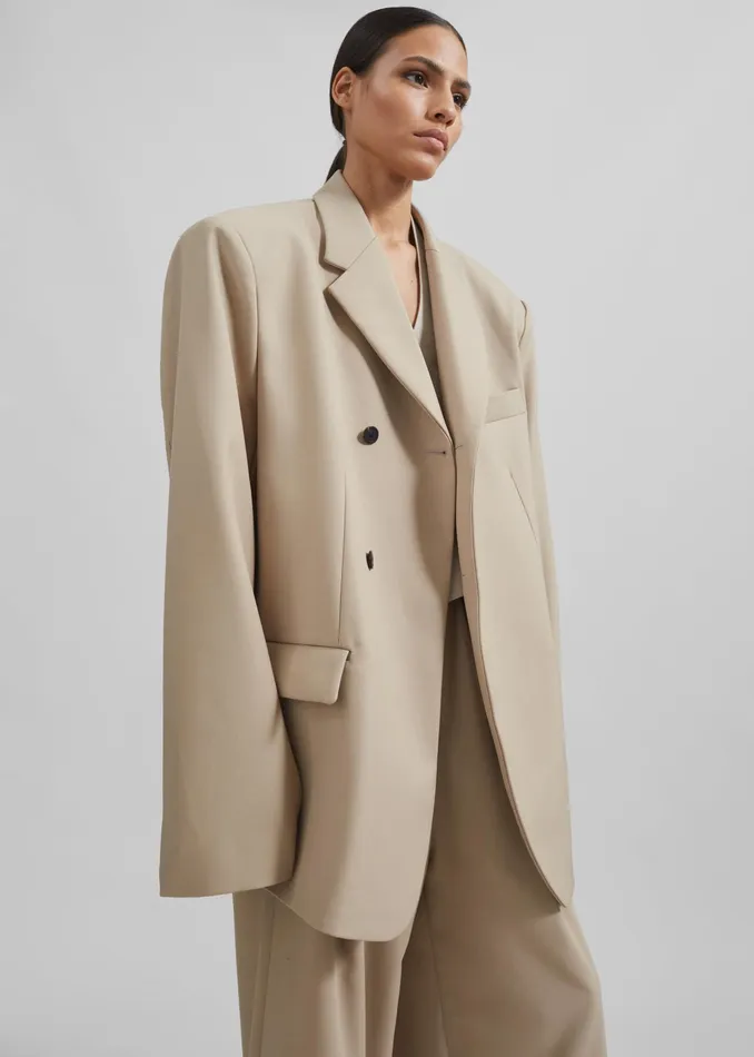 The Frankie Shop Outerwear Iva Blazer 8211 Beige 8211 Women