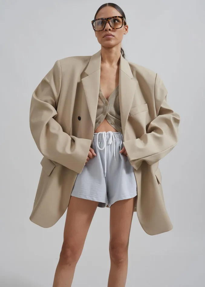 The Frankie Shop Outerwear Iva Blazer 8211 Beige 8211 Women