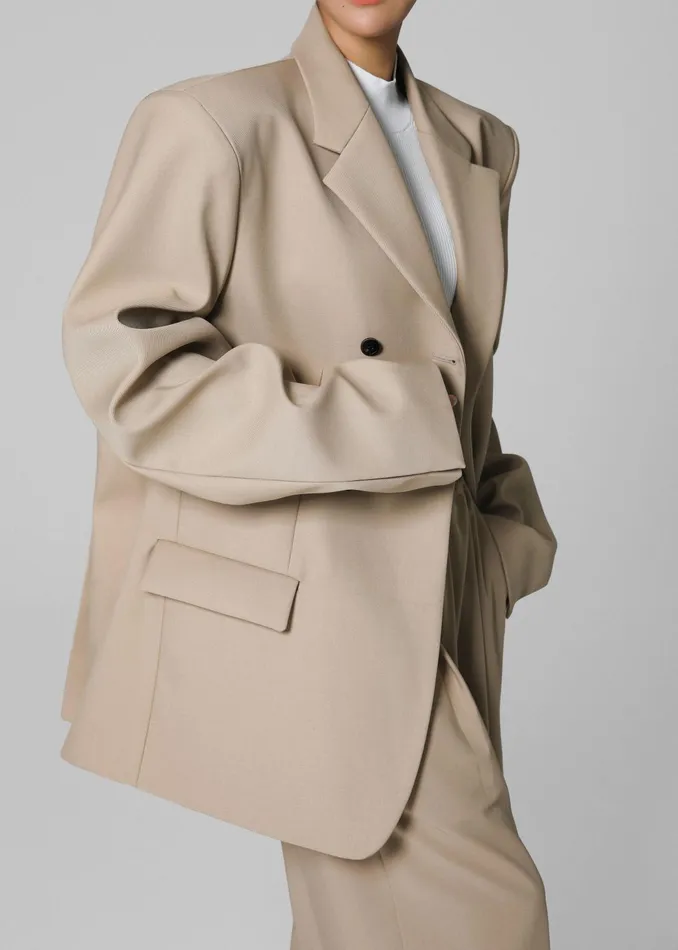 The Frankie Shop Outerwear Iva Blazer 8211 Beige 8211 Women