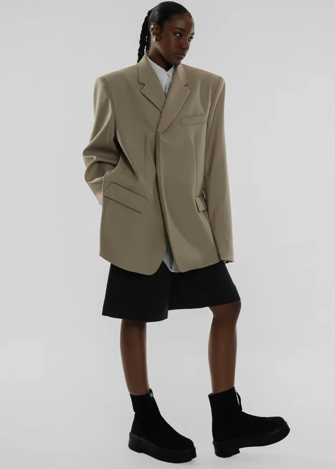 The Frankie Shop Outerwear Iva Blazer 8211 Beige 8211 Women